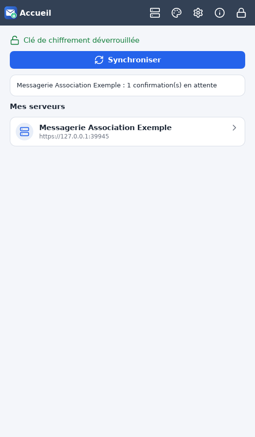 Résumé de synchronisation